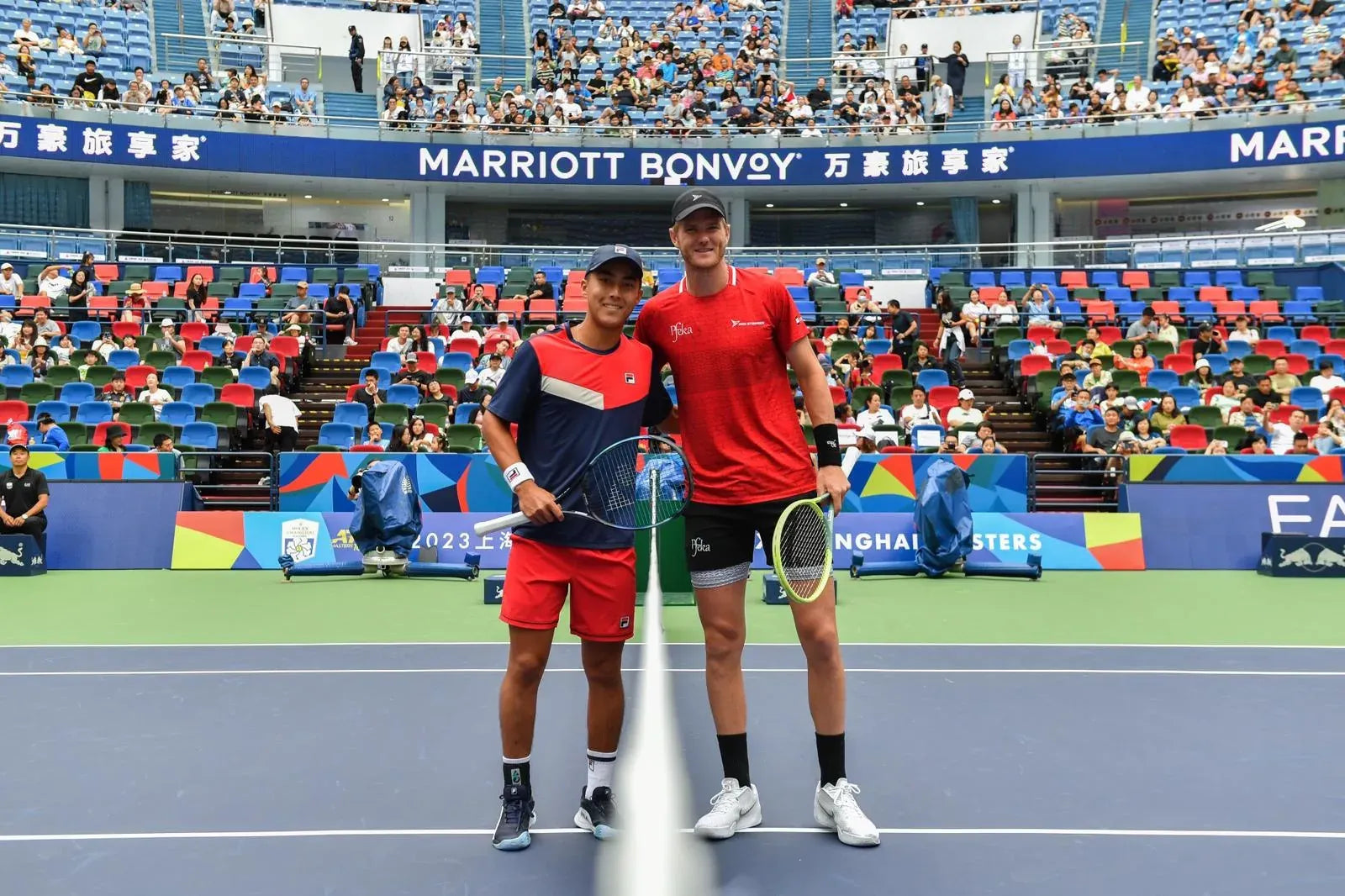 Pro player Ben Lock on court at the 2023 Shanghai Masters