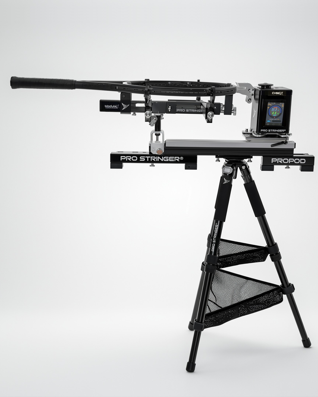Freestanding ProPod TriStand with a Pro Stringer machine