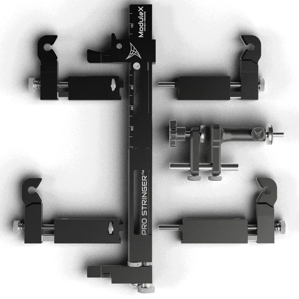 ModuleX-6 mounting system parts laid out